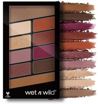 Wet n Wild, Color Icon 10 Pan Palette, Eyeshadow Palette with 10 Bright and Matte Eyeshadow Colors for the Day and Night, Long-lasting and Easy-to-blend Formula, Rosé in the Air