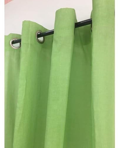 ATELIERDELADECO Atelier deladeco - Tenda in stamigna, Colore: Verde Anice