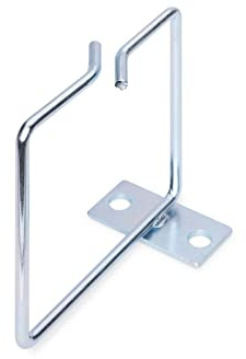 DIGITUS Kabel-Führungsbügel - Stahl - 80 x 80 mm - 1 Stück - Öffnung Vorne - Montage Versetzt - Kabel-Management