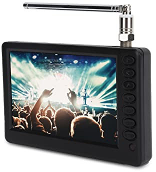 LEADSTAR 5 Portable Widescreen LCD TV with Detachable Antennas, USB/SD Card Slot, 1920 x 1280 Stereo TV for Car Camping Kitchen