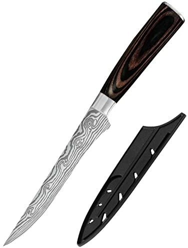XYJ Bone Knife 5,5 Pollice Filetto Coltello In Acciaio Inox Tagliato Pesce Coltello per Bone Meat Frutta Coltello Chef Maniglia Ergonomica