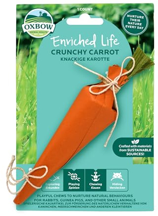 Oxbow Enriched Life Carota Croccante - Giocattoli per Conigli, Porcellini d'India, Criceti, Ratti