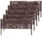 KADAX Willow Fence Panels, Natural Wicker Palisades for Garden Fencing and Lawn Edging, Decorative Hurdles for Flowerbeds (60 x 20 cm, Set of 5)