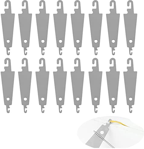BOBOZHONG Nadeleinfädler,100PCS Large Eye Needles Threader Edelstahl Nadeleinfädler Stickerei Kreuzstich Nadel-Einfädelwerkzeuge für Nadeln mit großem Öhr Hand DIY Nähen