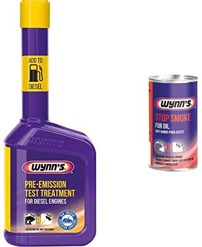 Wynn's 31964 Diesel Pre-Emission MOT Test Treatment Reduces CO Emissions & Exhaust Smoke & Stop Smoke For Oil Additive For Reducing Petrol & Diesel Engine Exhaust Emissions