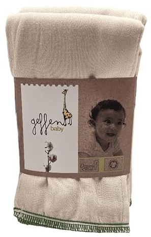 Geffen Baby Organic Cotton Cloth Diaper Prefolds - 6 Pack | Reusable Diaper Inserts, 4x8x4 Medium (14x17) | Soft & Absorbent for Baby – Lush Meadow