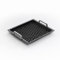 AMT Gastroguss GN 2/3 BBQ-Grillrost offen, 35,5 cm x 32,5 cm, mit BBQ-Muster, mit Edelstahlgriffen, Aluminiumguss, Lotan® Antihaft-Veredelung, AMZN-23733G-BBQ-R