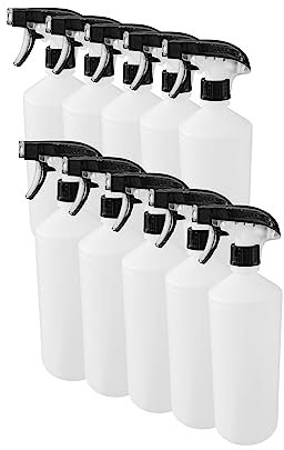 ECO-JIN PULVERIZADOR DE BOTELLA 1L DE CAPACIDAD (BOTELLAS VACIAS). KIT DE 10 UNIDADES + BAYETA DE MICROFIBRA