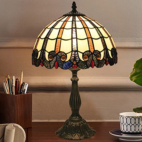 YRYRYW Stile Lampade da Tavolo Barocco antichi scrivania vetrata Luci di Lettura in Lega di Luce in Lega di Luce del Letto per Il salo Household faucets