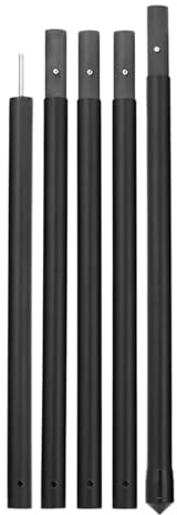 FVDZRFIE Poteaux pour Toile d'ombrage Poteaux de bâche ultralégers en Fibre Carbone, tiges réglables for auvent extérieur, bâches Tente, Poteau Remplacement