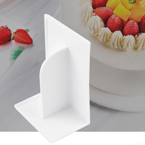 MKTOLHUS Juego de 3 piezas de alisador de pasteles, raspador de glaseado de plástico y herramienta de glaseado para fondant, pulido de pasteles de crema con mango ergonómico, accesorios para hornear