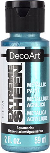 DecoArt Americana Extreme Sheen Jar of Paint, Acrylic, Aquamarine, 59 ml (Pack of 1)