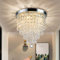 Depuley Plafoniera Lampadario Moderna in Cristallo, Lampade Da Soffitto dal Design Elegante, LED Lampada Lampadario, 4 x G9 Portalampada per Corridoio, Camera da Letto, Sala da Pranzo, Soggiorno