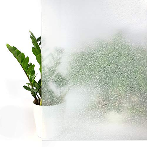 DecoMeister Vinilo Autoadhesivo para Ventanas Papel Adhesivo para Cristal Cocina Lámina con Pegamento Decoración y Privacidad para Hogar Pegatina Decorativa Patrón Gotas En Rollo 45 x 240 cm