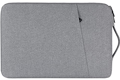 Chelory 15.6 Inch Laptop Sleeve for 16 Inch MacBook Pro Max 2019-2026, 15.6 Inch Laptop Notebook Bag Computer Ultrabook Chromebook Shockproof Water Resistant Protective Case Cover with Handle, Gray
