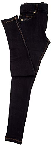 Barn jeggings byxor flickor denim skinny denim jeans skoluniform stretchiga jeggings barnbyxor leggings 4-13 år, Svarta jeggings, 9-10 Years