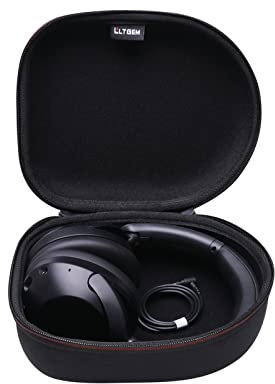 L LTGEM Headphone Case for Sennheiser gaming headphone case,JBL, Soundcore Anker, Skullcandy, Bose QuietComfort, OneOdio, Beats, Bang Olufsen, 1MORE Hard Travel Protective Carrying Storage Bag - Black