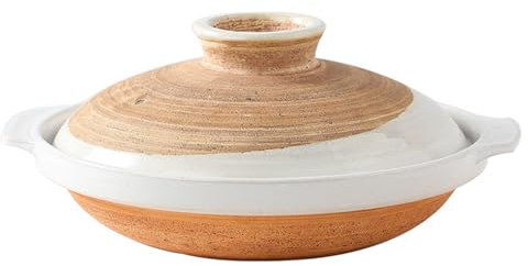 Olla for cazuela, cacerola con tapa, olla de cerámica, olla de barro con tapa y asa, horno de cazuela for utensilios de cocina domésticos, 1,4 L (tamaño: 1,4 L) (Color : One Color, Size : 1.2L)