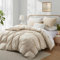 Boqingzhu Baumwolle Bettwäsche 200x200cm Beige Creme Taupe Einfarbig Uni Ästhetik Doppelbett Weich Renforce Baumwollbettwäsche Bettbezug 200x200cm und 2 Kissenbezüge 80x80cm mit Reißverschluss