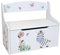 Teorema - Cassapanca in Legno, Baule Portagiochi, Panca per Cameretta Bambini 58 x 30 x 49 cm, con Schienale e Coperchio