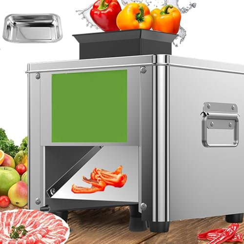 Affettatrice Elettrica Commerciale, Corpo in Acciaio Inossidabile, Lama Di Grande Diametro 85 Mm, Set Di Coltelli Intercambiabili, Per Carne Di Maiale Disossata, Pollo E Pesce,3.5mm