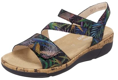 Remonte Sandales à lanières pour femme R6860, multicolore, 39 EU