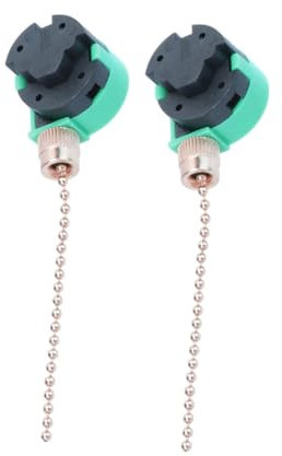 Gatuida 2 pièces Chaîne de Traction pour Ventilateur de Plafond Réglables Accessoire de Lampe avec Cordon de Remplacement Or