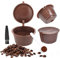 FOROREH 3pcs Kaffee kapsel Wiederverwendbarer für Dolce Gusto Machine - Nachfüllbare Kaffeekapseln - Kaffeefilter Kaffeepads mit Kaffeelöffel und Reinigungsbürste