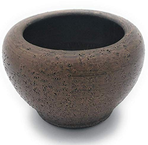 Maceta de barro rustica CALABAZA M exterior e interior 14 cm x 22 cm