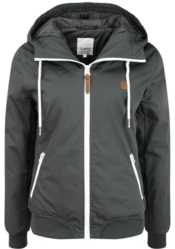 OXMO OXTila Damen Übergangsjacke Jacke Windbreaker, M, DARK GREY (792890)