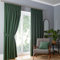 Fusion - Emerald Green Blackout Curtains W90 x L72 (229 x 183cm) - Pencil Pleat Curtains in Green - 2 Panels - Thermal Curtains for Bedroom & Living Room - Pleated Curtains in Dark Green/Forest Green