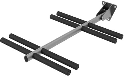 QLS Gummerad skidhållare för 4 par 47,5 cm svart