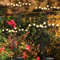 ZWOOS 4er-Pack Solarlampen für Außenbereich und Garten - 10 LED Glühwürmchen Solarleuchten für Balkon und Garten, IP65 Wasserdicht, warmweißes Licht