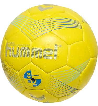hummel Storm Pro Ballon de Handball pour Adulte Taille 3 Jaune/Bleu/Bleu Marine