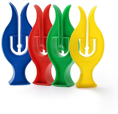 Tulip Cloth Pegs For Washing Line - 50 Pcs Soft Grip Clothes Pegs - Heavy Duty Laundry Pegs Strong - Plastic Beach Towel Clip - Food Photo Clothes Clips (Pack of - 50)