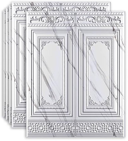 HAILM 10 Stück Wandpaneele Küche 3D Tapete Selbstklebend Wandverkleidung Aussen Paneele Wand Selbstklebend Wasserdichter Moderner Stil Aus PE-Schaum Für Wohnzimmer Schlafzimmer Wandpanele,B