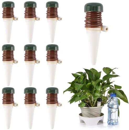 Sunshine smile 10 Stück Wasserspender für Zimmerpflanzen,Bewässerungssystem Balkon,Automatische Bewässerung Zimmerpflanzen,Selbstbewässerung Bewässerungssystem