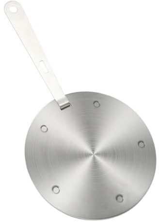 FOGARI Induktionsadapter 20 cm, avtagbart isoleringshandtag, ändrar inte färg efter användning, induktion adapterplatta, värmediffusor för kaffemaskiner och köksredskap (20 cm)