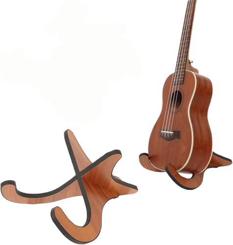 Ruikcoll 1 Stücke Gitarrenständer, Holz Ukulele Ständer, Ukuleleständer, für Mandoline Violine und Kleinere Gerätschaften(Nicht für Gitarre geeignet)
