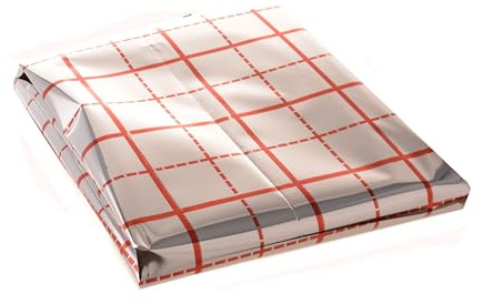Aqbau Film grillagé pour chauffage au sol - 10 m² - Film isolant en aluminium - 0,070 mm - Film de pose avec grille de 10 x 10 cm - Protection contre l'humidité pour panneaux isolants, chapes et