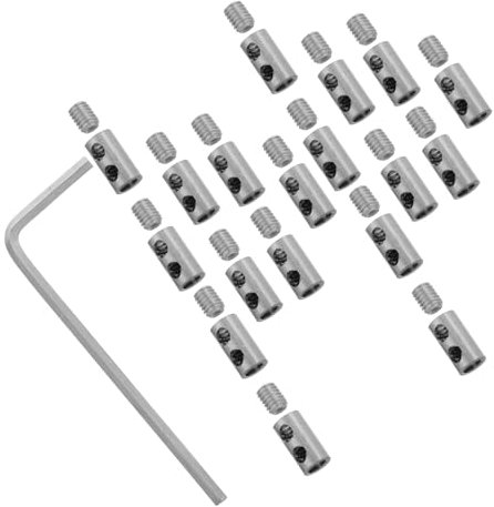 Ciieeo Abrazadera De Cable De Acero Bloqueo De Cables Para Equipaje Abrazaderas De Cuerda Para Mejoras Del Hogar y Proyectos Industriales