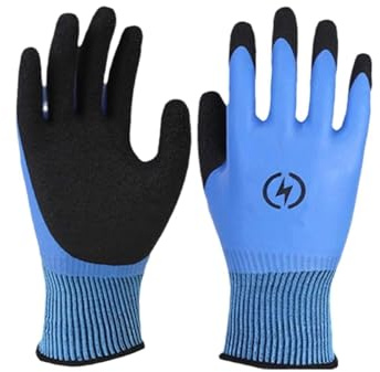 LNGJIN Guantesaislados,Guantesdegoma,ElectricistaGuantesdetrabajoaislados,AisladoElectricistaGuantesAislados, Guantes Aislados para Electricista, 1000V,resistente al desgaste para Electricistas