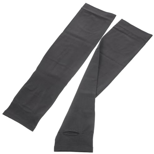 TEHAUX Summer Chinlon Arm Sleeves for UV Protection Elastic Cooling Compression Covers for Sports Driving Hiking Basketball Breathable Close-fitting Sun Blocking Arm Protectors for Men