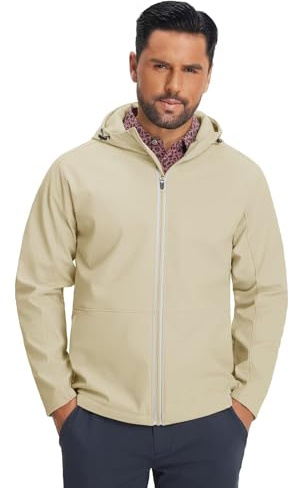 M MAELREG Mens Full Zip Water Resistant Fleece Jacket for Hiking Travel
