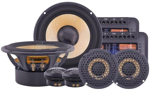 GAYCLG 1kit 6.5 Inch Car Audio Sound System Tweeter Midrange Bass Full Frequency 3-way Component Speakers Set Subwoofer Car Audio Tweeter Car Speaker Tweeters