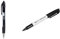 Amazon Basics - Druckgelschreiber, feine Spitze, Schwarz, 12 Stück & Permanentmarker, Schwarz, 12er-Pack