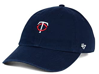 47 Minnesota Twins Navy Base Runner Clean Up Adjustable Hat Damen Erwachsene Einheitsgröße, Marineblau, Einheitsgr��e