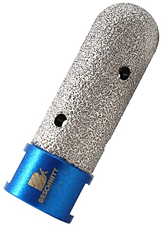 Broca Fresado Diamante 20mm ,BRSCHNITT Broca de Dedo Diamante para Agrandar Esmerilado Orificios Existentes en Azulejos Porcelana Cerámica Mármol Granito de Piedra M14 Rosca