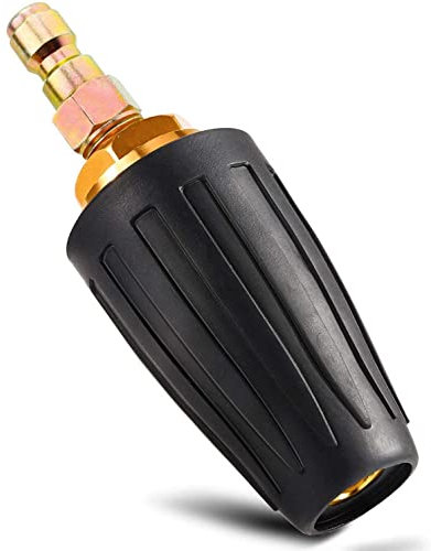 YUET Hochdruckreiniger Zubehör Drehbare Turbo-Düse, 3,0 GPM 3600 PSI 035 Rotierende Sprühdüse Pistole 1/4 Zoll Schnellverbindung, Hochdruckreiniger Reiniger Pistole Düse Zubehör (Düse)