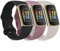 Vancle 3 cinturini per Fitbit Charge 5, per Fitbit Charge 6, da uomo, in silicone, per Fitbit Charge 6/5S, colore nero, luce stellata/viola)